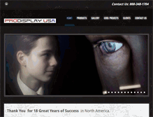 Tablet Screenshot of prodisplayus.com